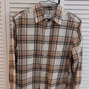 American Eagle Super Soft Everyday Plaid Button-Up Shirt Men's M Medium New